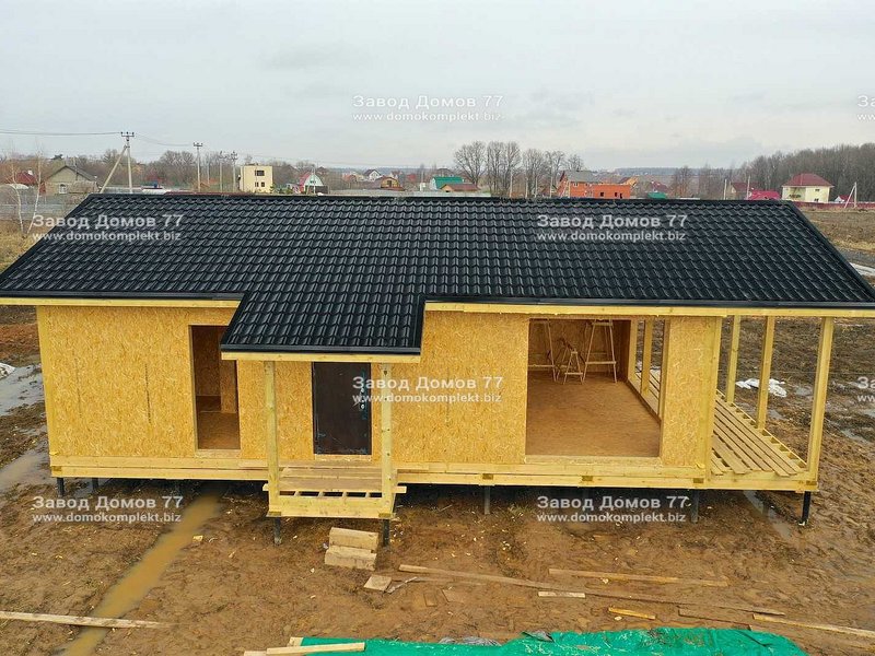 Строительство дома в деревне Щепотьево Коломенский район